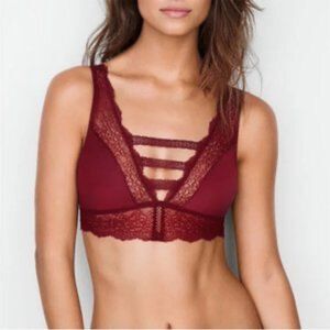 Victoria’s Secret bralette. Deep red. Size medium.